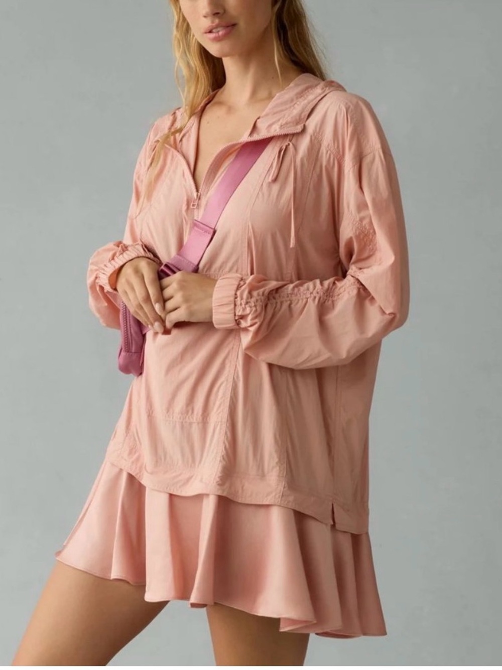 Daily Practice by Anthropologie Freestyle Hooded Babydoll Jacket / Dress NEW!